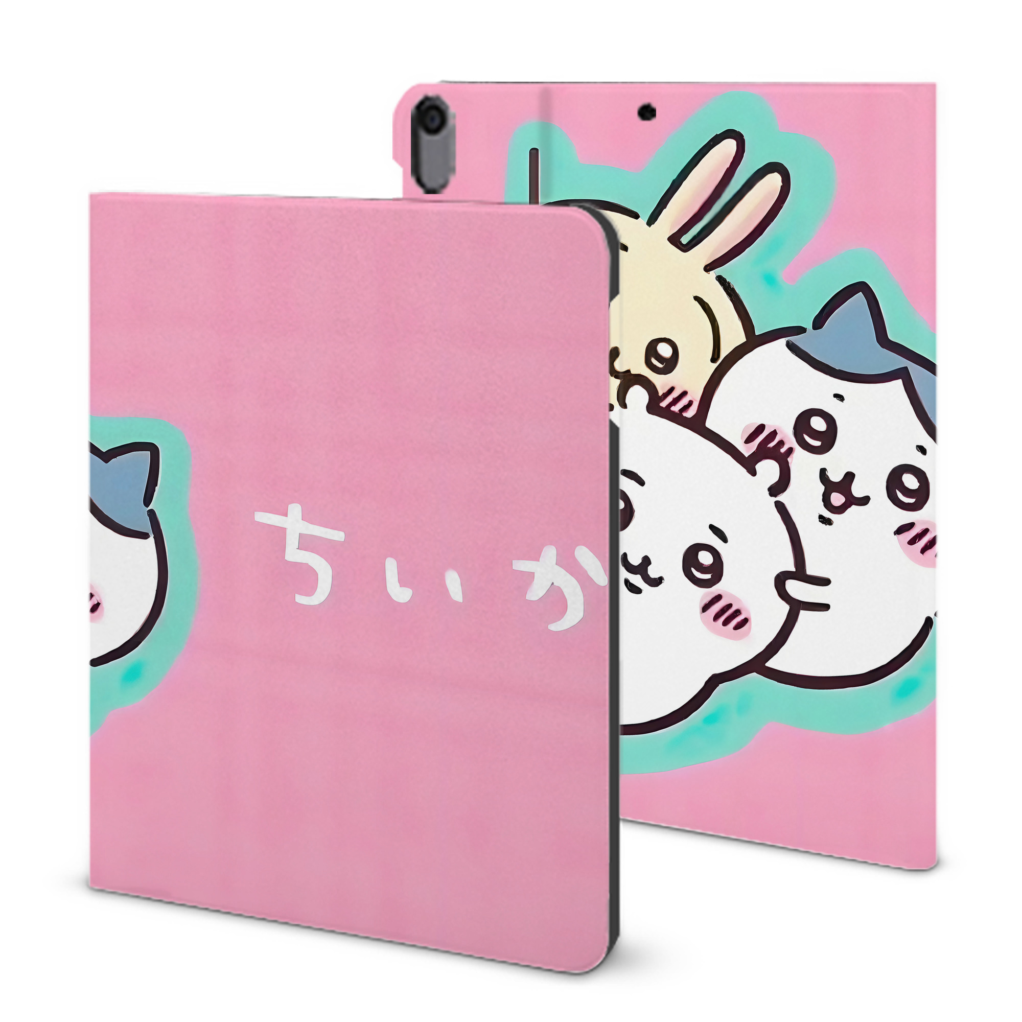 （画像用） ちいかわ Chii-kawa IPad ケース ブック型 PUレザー TPU 耐衝撃 軽量 薄型 ペン収納なし 全面保護 IPad 各モデル対応